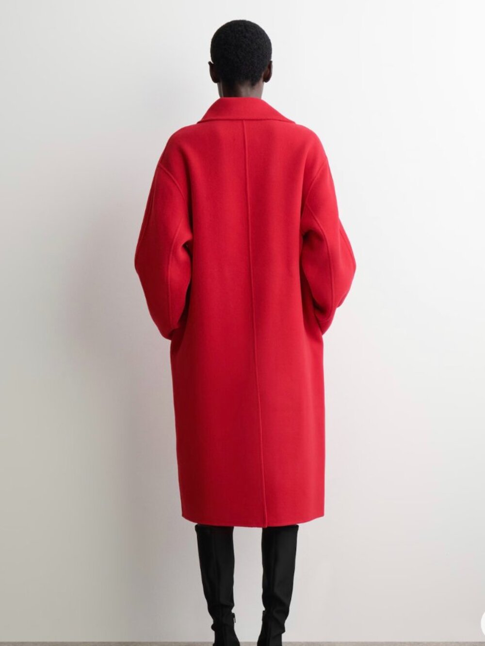 COS Red Wool Coat - Picture 8 of 9